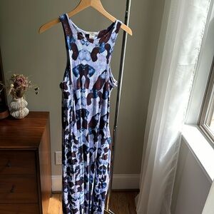 Yireh Cairo high neck sleeveless high slit maxi dress in orchid large